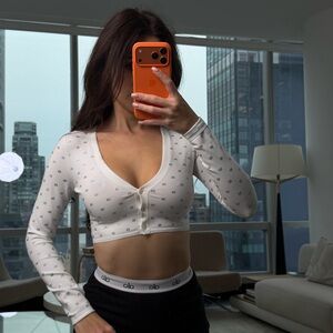 Alexander Wang White crop Top